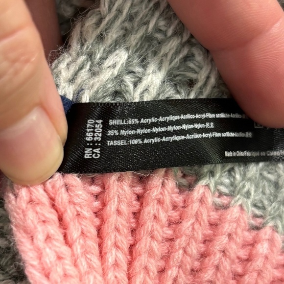 NWOT Anthropologie Pilcro Knit Fringe Stripe Scarf, 83" x 12" - Picture 2 of 7